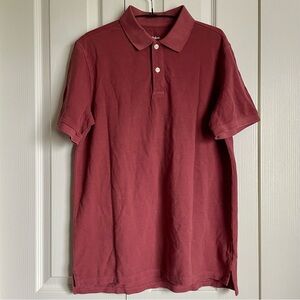 Men’s Maroon Polo Shirt Casual Fit | Goodfellow & Co Sz M